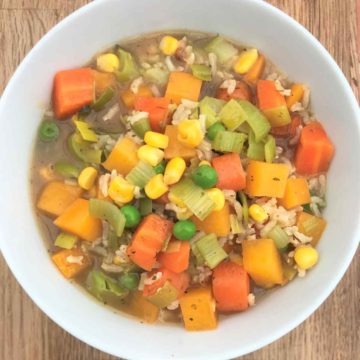 Healthy vegetable soup.