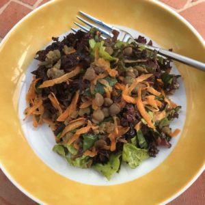 Balsamic lentil salad