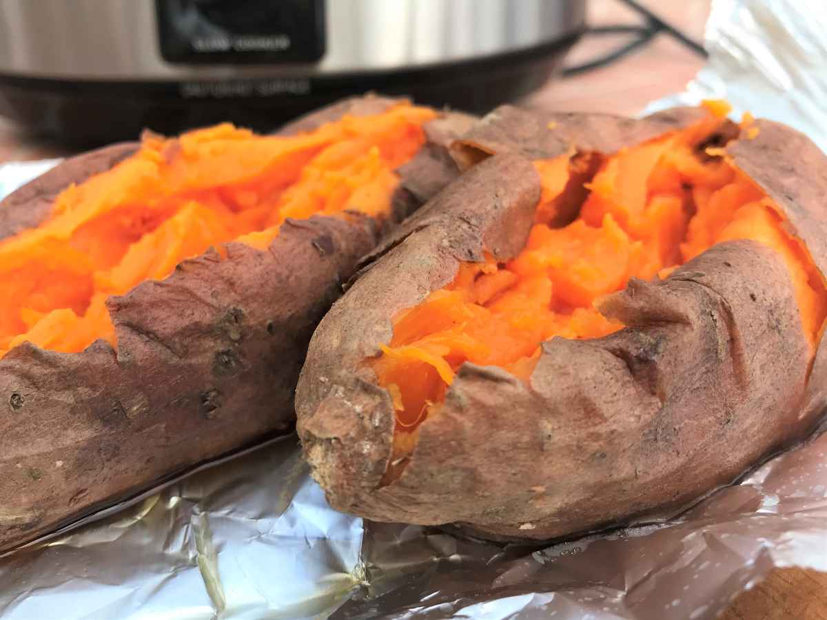 Slow cooker sweet potatoes
