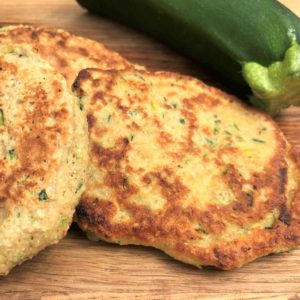 Courgette pancakes