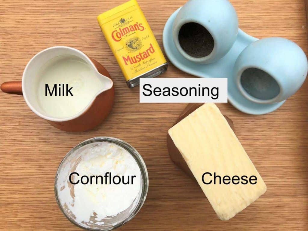 Cheese Sauce with Cornflour Cinnamon and Kale