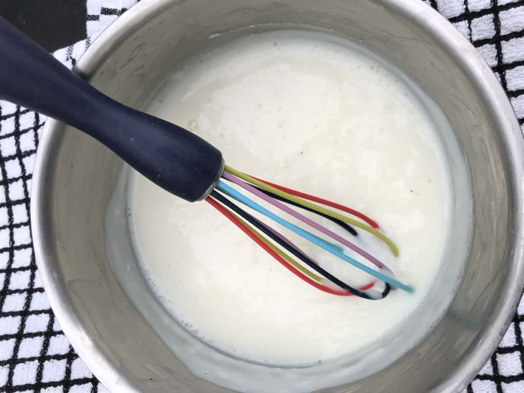 Cheese Sauce with Cornflour Cinnamon and Kale