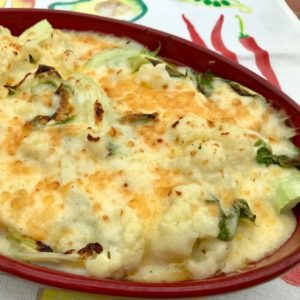 Gluten free cauliflower cheese