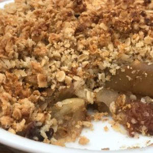 Apple and almond crumble