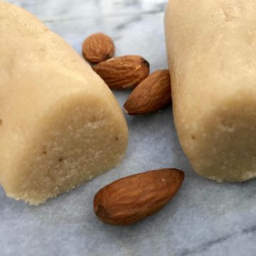 Healthy honey and almond marzipan