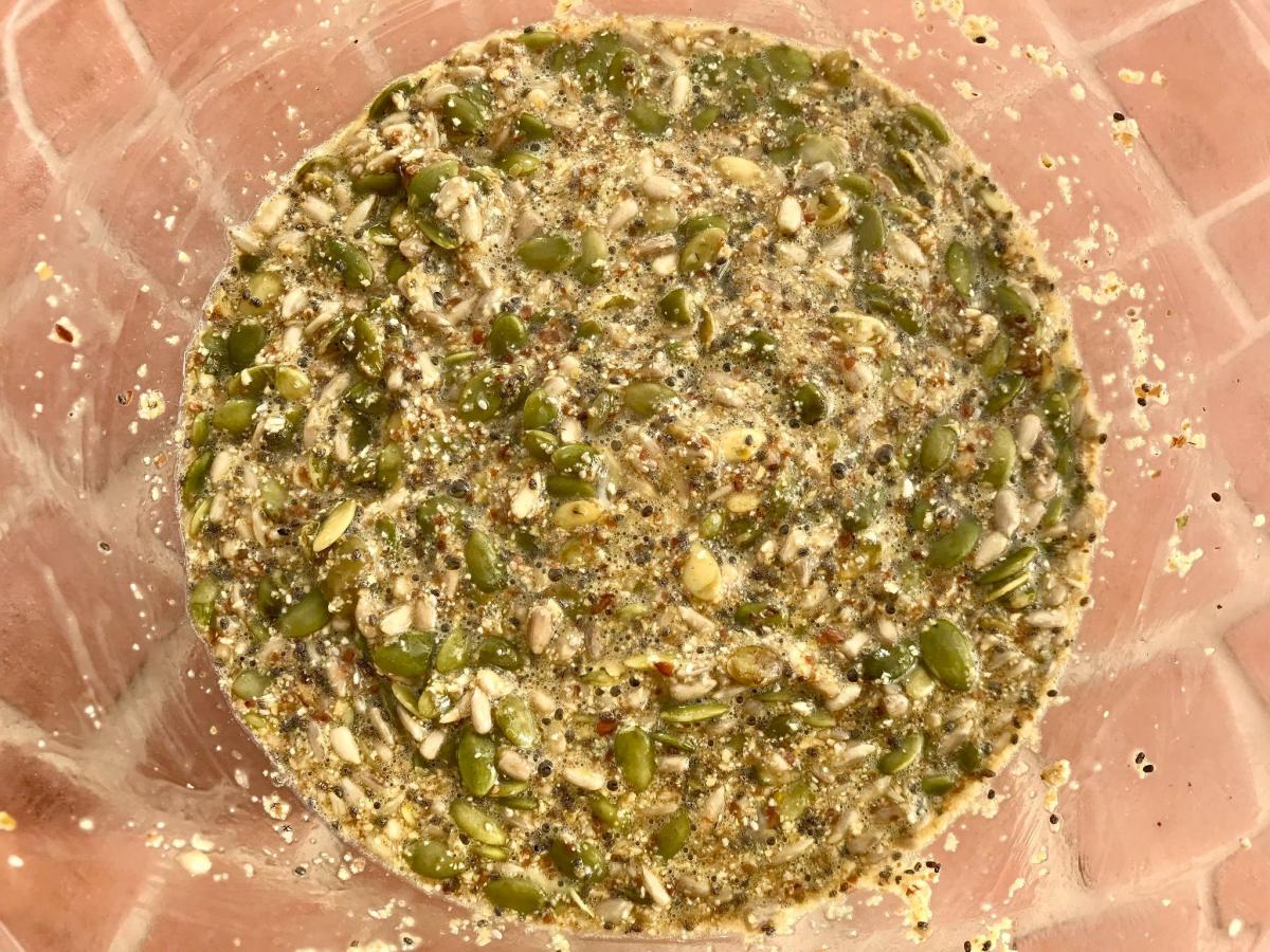 Pumpkin seed and sunflower seed bread mixture