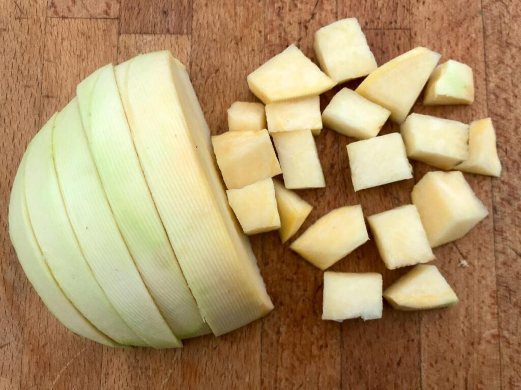 Roasted Swede Cinnamon and Kale