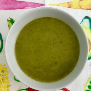 Healthy courgette soup
