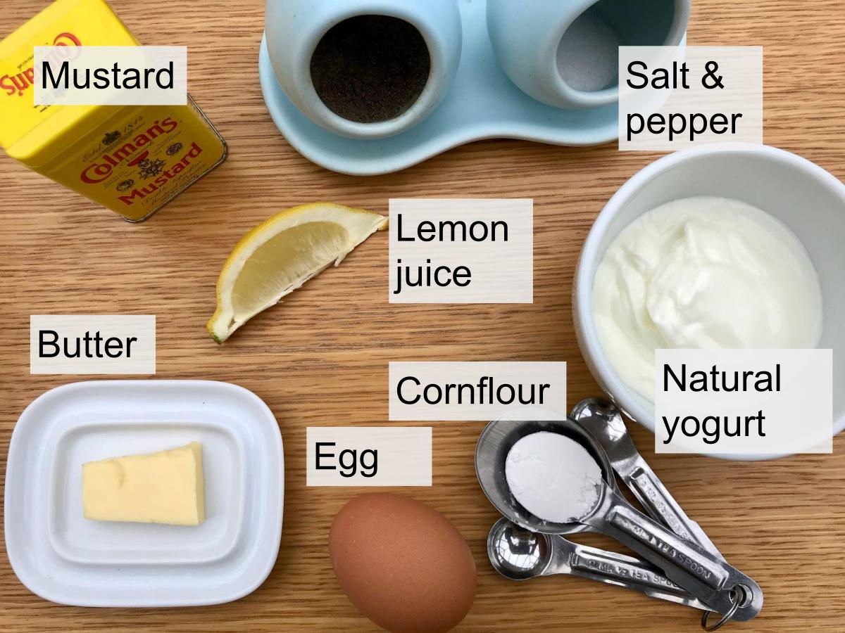 Ingredients for healthy hollandaise
