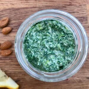 Nettle pesto in jar