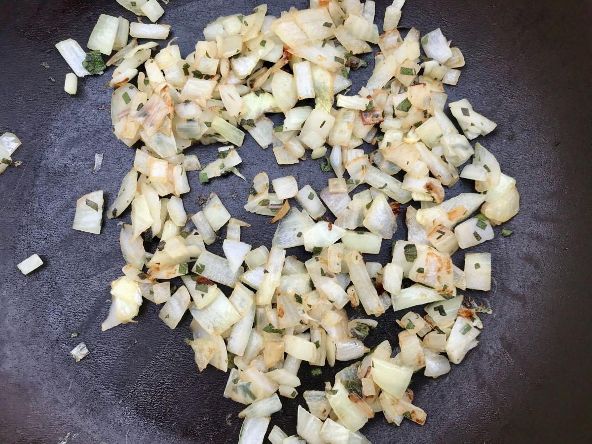 Fried onion and sage