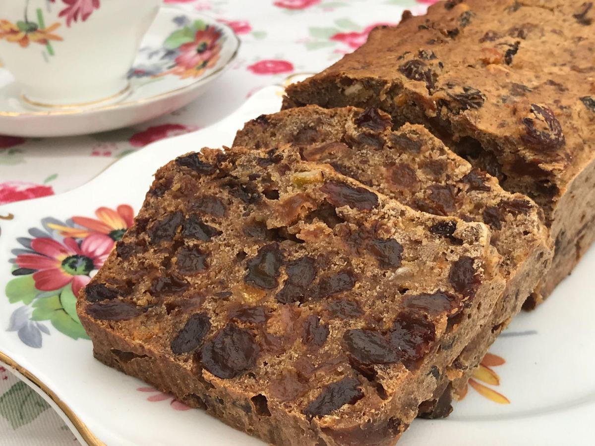 Gluten free tea loaf at afternoon tea party.