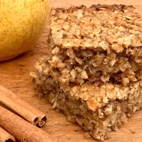 Healthy Blueberry Flapjacks Cinnamon and Kale