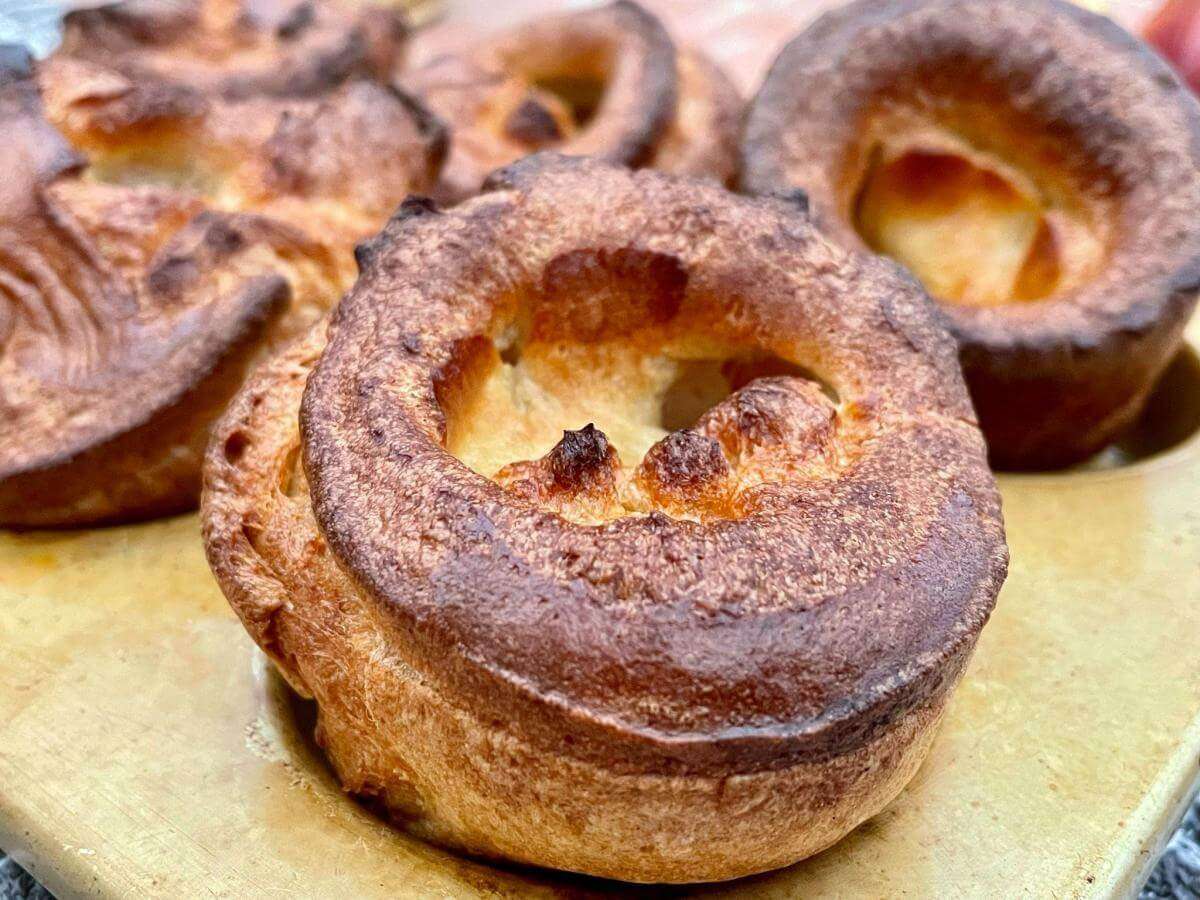 Dairy free Yorkshire puddings in tin.