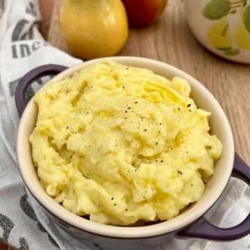 Mashed potatoes without butter.