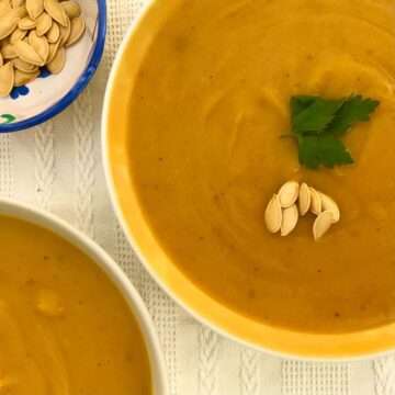Easy pumpkin soup with no cream.